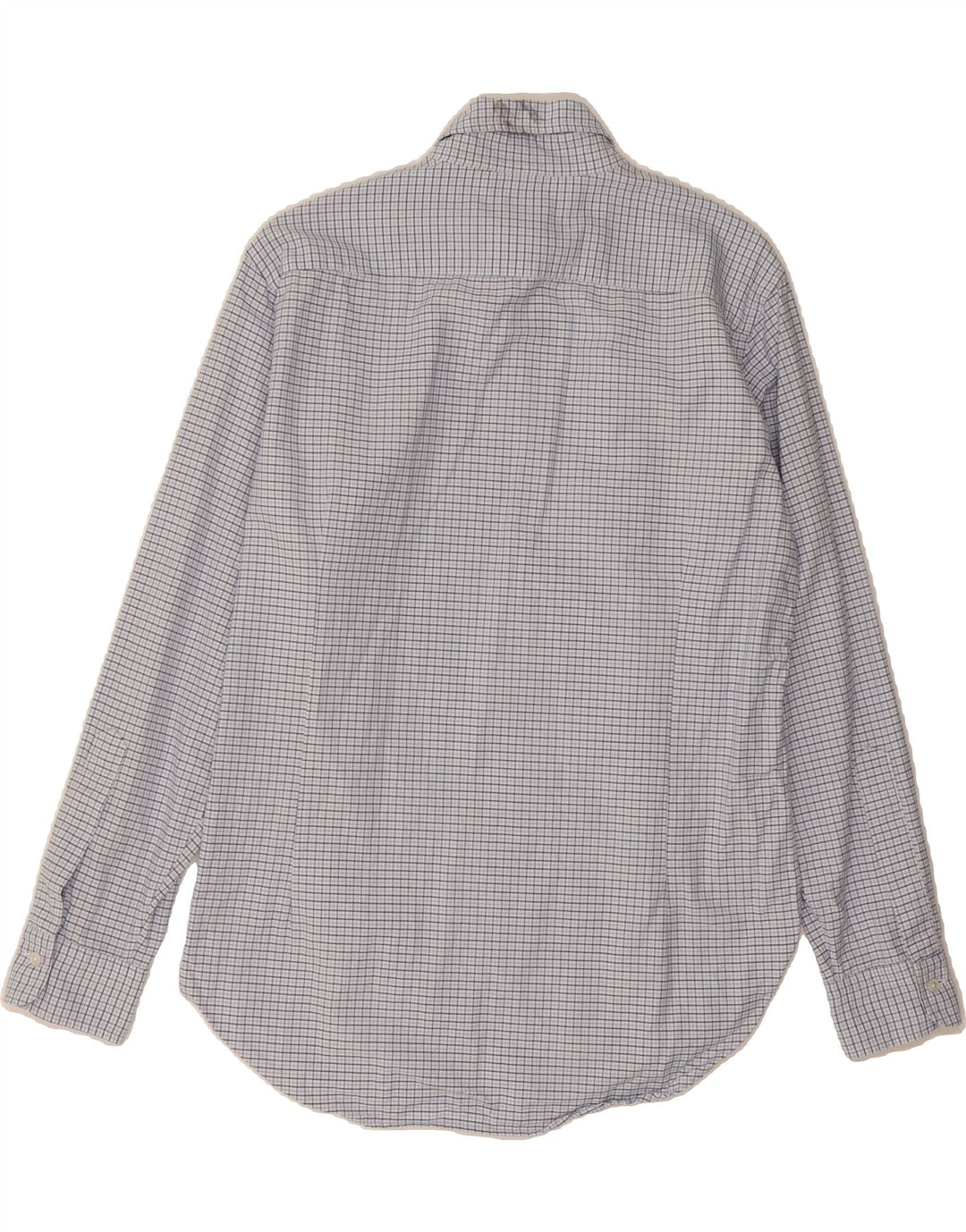 BROOKS BROTHERS Mens Shirt Size 15 1/2 32 Medium Blue Check Cotton Vintage Brooks Brothers and Second-Hand Brooks Brothers from Messina Hembry 