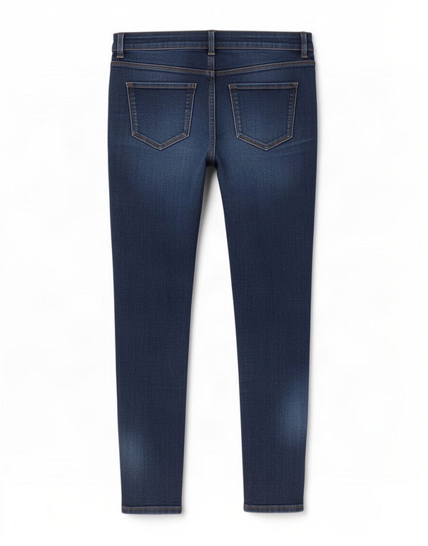 Marks & Spencer Damen Skinny Jeans UK 12 Medium W29 L26 Marineblau