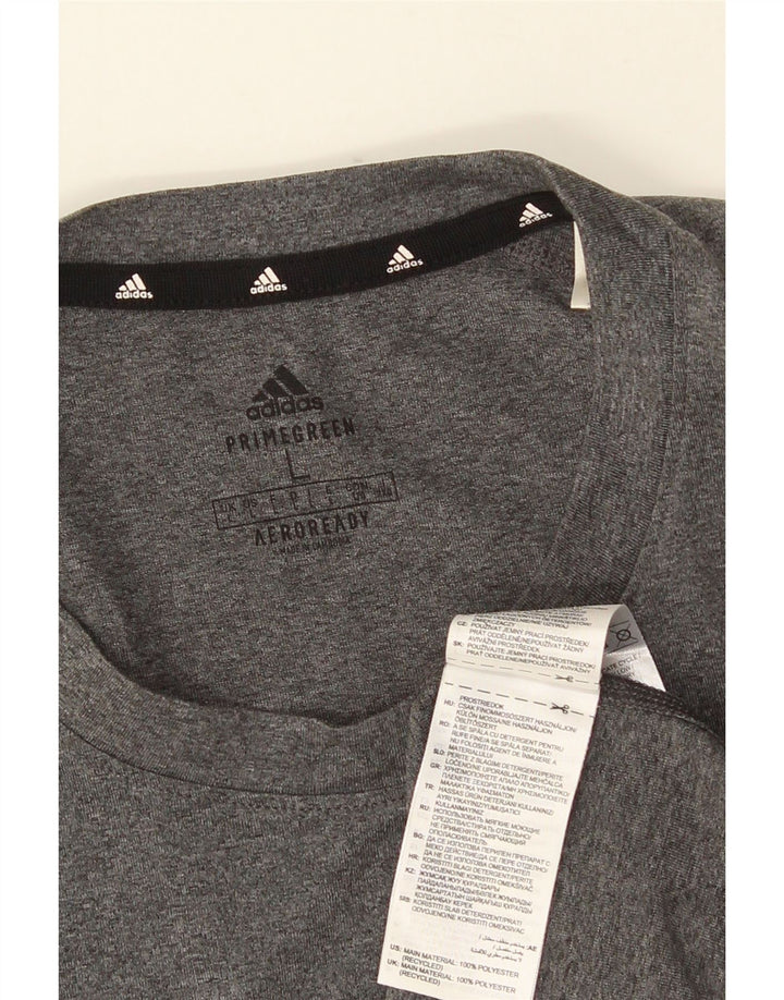 ADIDAS Herren Aeroready T-Shirt Top Large Grau Polyester