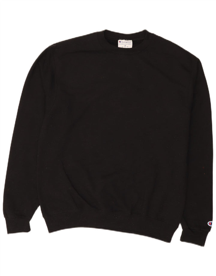 Champion Herren-Sweatshirt-Pullover aus mittelschwarzer Baumwolle