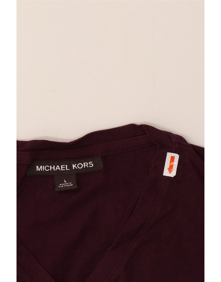 MICHAEL KORS Herren T-Shirt Top Large Burgund