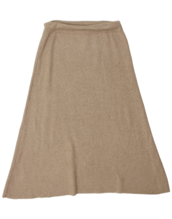 Zara Damen A-Linien-Rock Medium W28 Beige Viskose