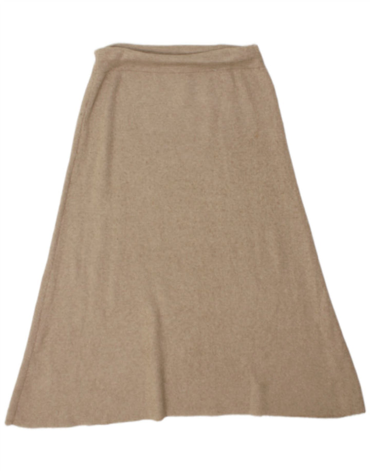 Zara Damen A-Linien-Rock Medium W28 Beige Viskose