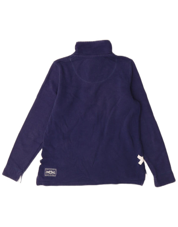 Crew Clothing Damen-Sweatshirt mit Reißverschluss, Gr. 10, Marineblau
