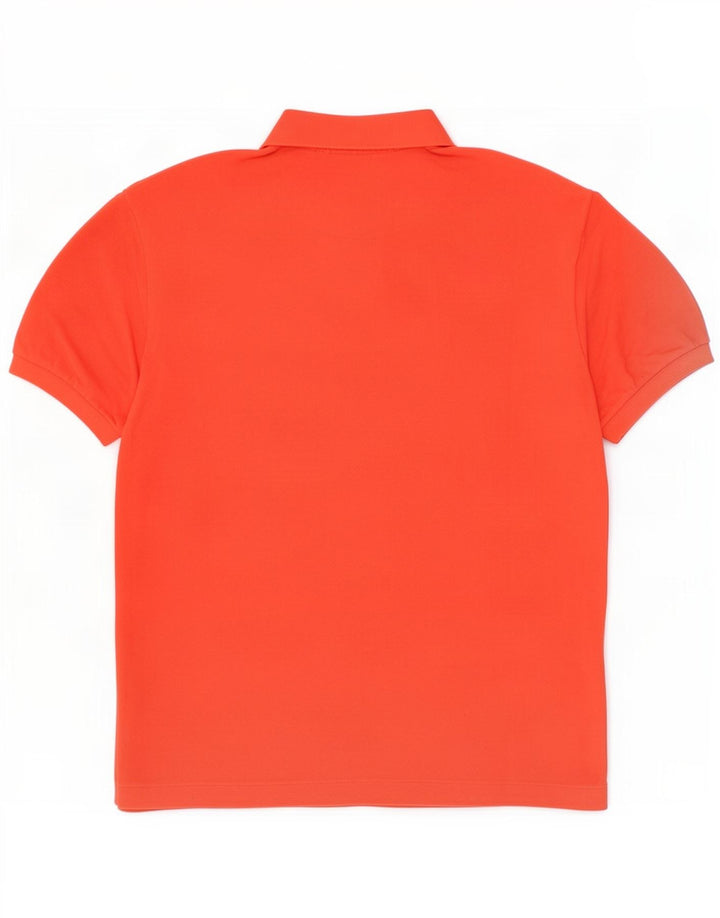 Lacoste Herren Poloshirt Größe 8 3XL Orange Baumwolle