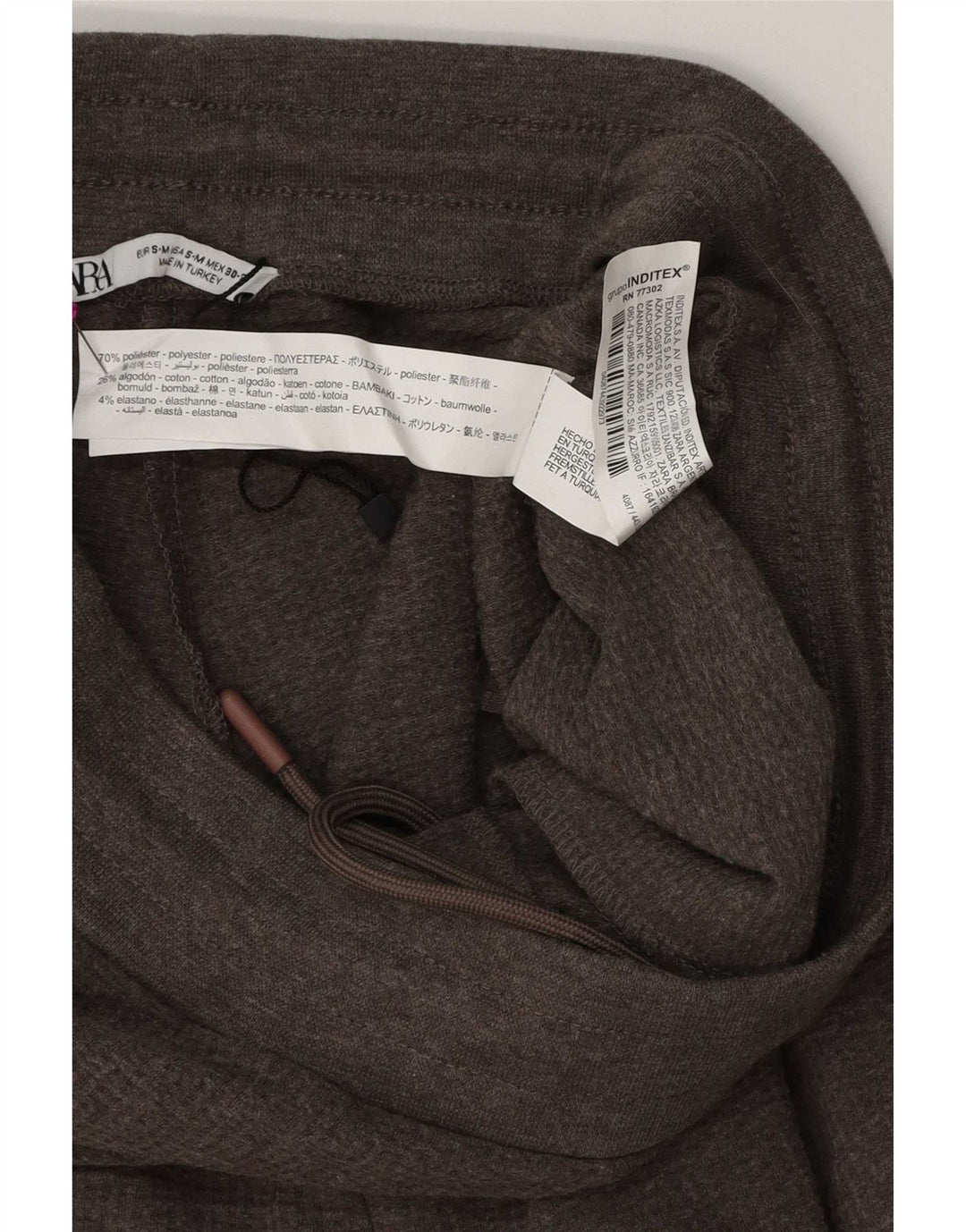 Zara Herren-Trainingshose, klein, grau, Polyester