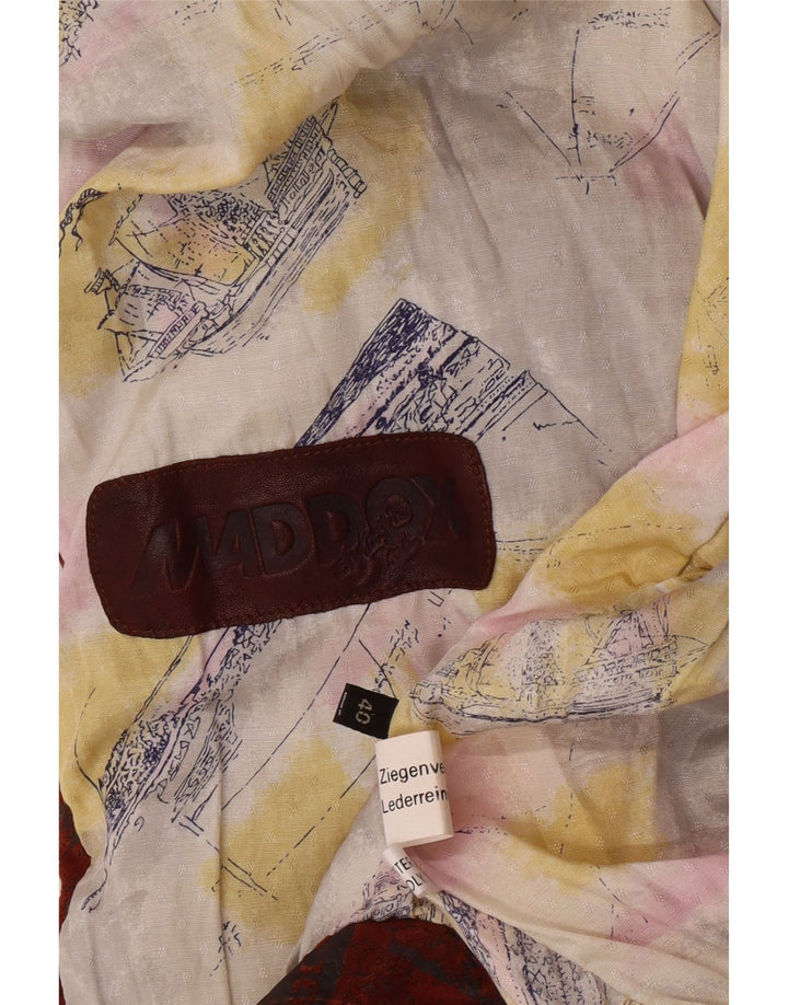 Maddox Damen Übergroße Lederjacke EU 40 Mittelbraunes Leder