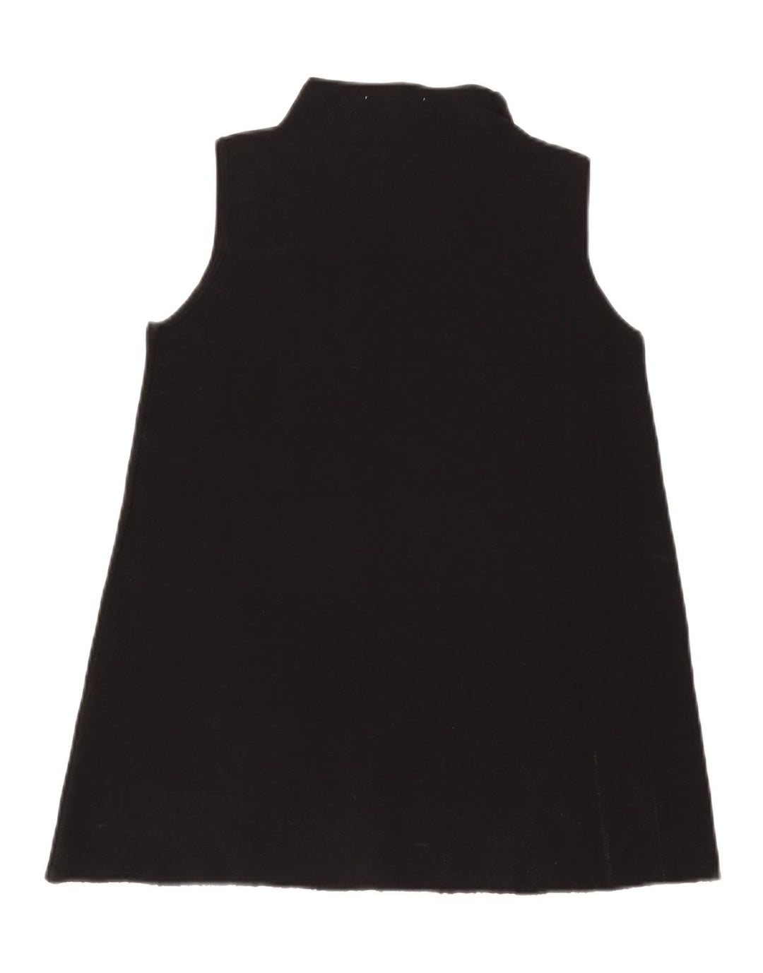 Zara Damen Ärmelloses Tunika-Top UK 12 Medium Schwarz