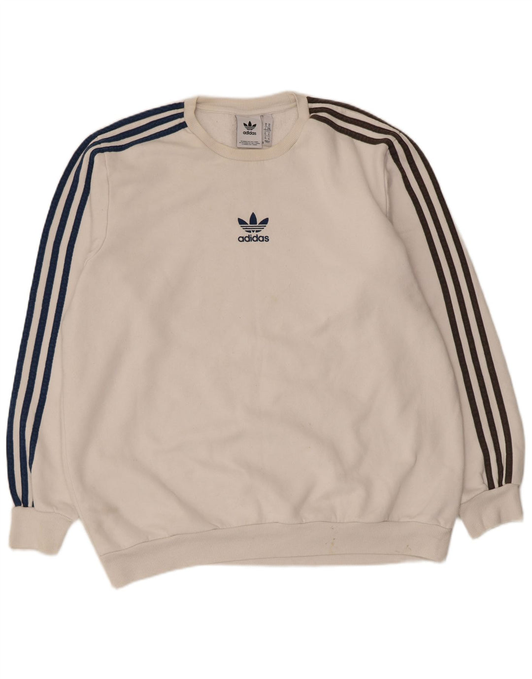 Adidas Herren Sweatshirt Pullover XL Weiße Baumwolle