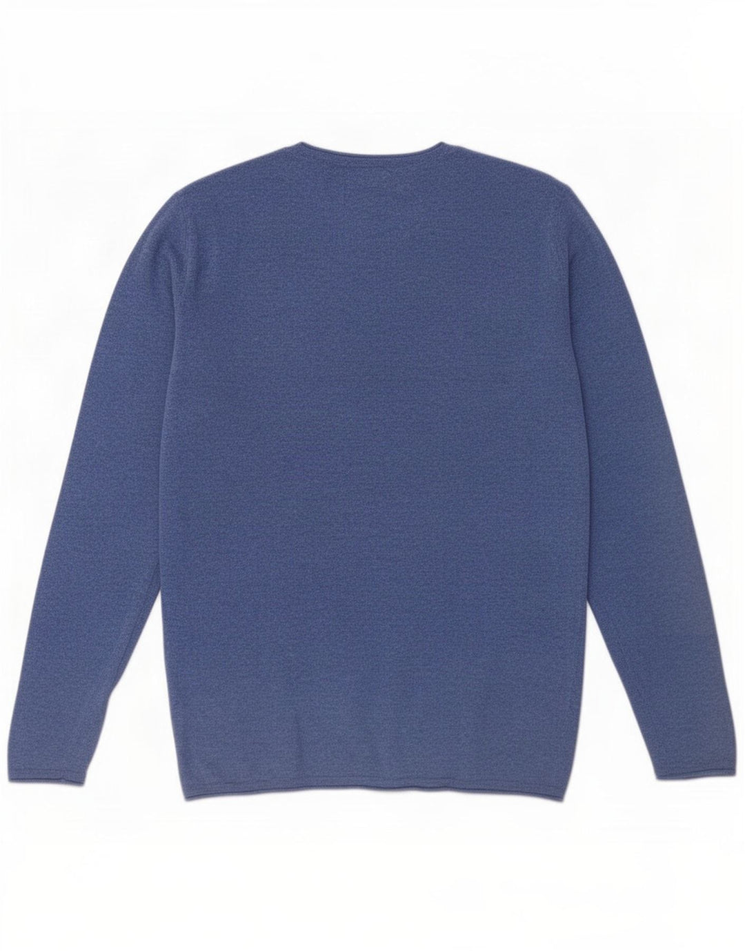 Zara Herren-Pullover mit Rundhalsausschnitt, Mittelblau
