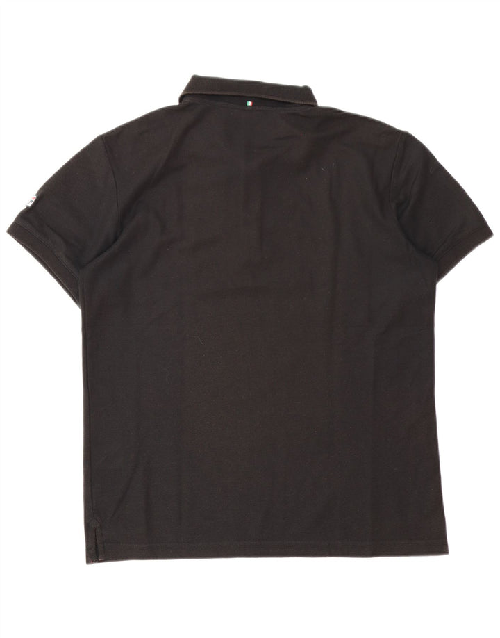 Fila Herren Poloshirt IT 48 Small Schwarz Baumwolle