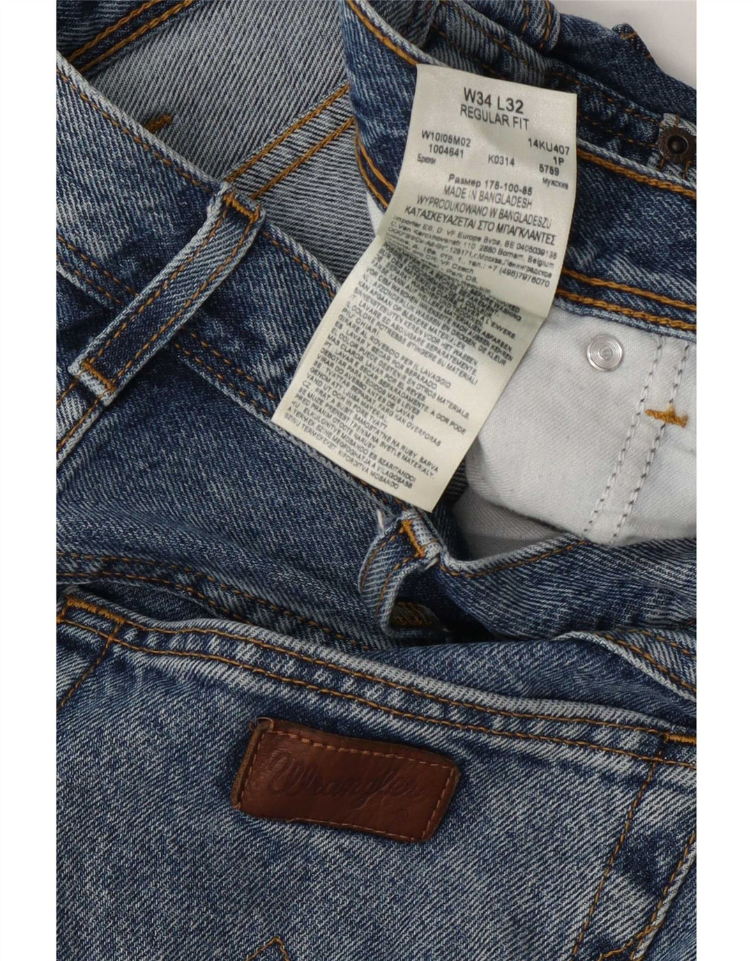 Wrangler Herren-Jeans mit normaler Passform, gerade Passform, W34, L32, Blau, Baumwolle