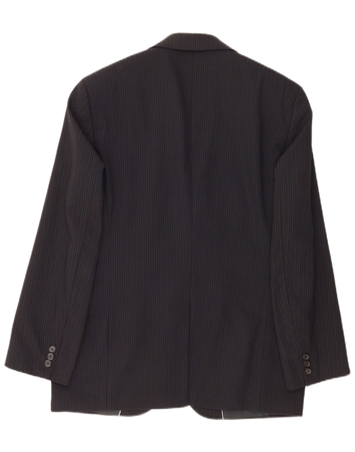 Hugo Boss Herren-Blazer mit 2 Knöpfen, EU 48, mittelmarineblau, Nadelstreifen