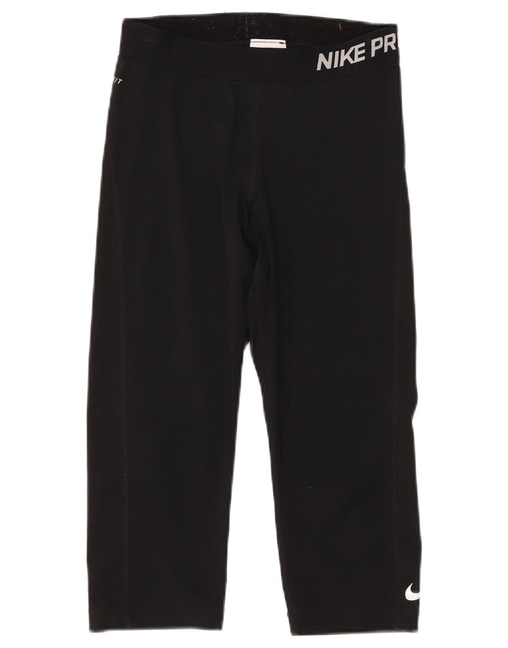 Nike Damen Capri-Leggings mit Grafik, Mittelschwarzes Polyester