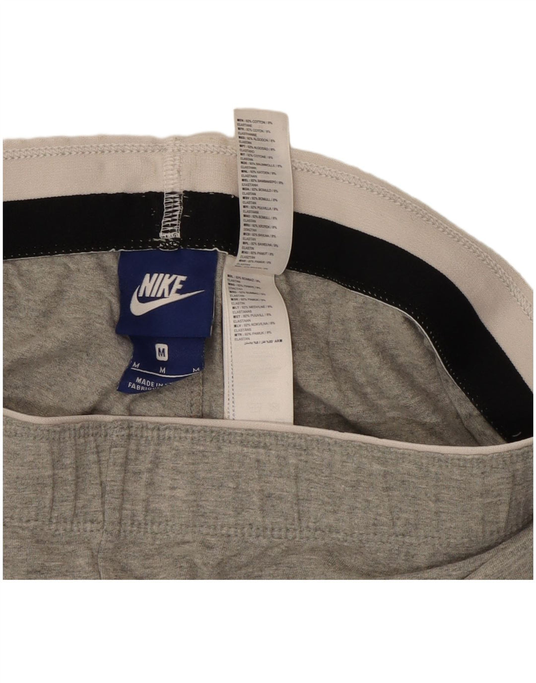 Nike Womens Graphic Leggings UK 12 Mittelgraue Baumwolle