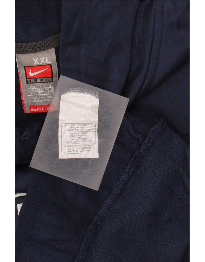 Nike Herren Graphic Hoodie Pullover UK 50/52 2XL Marineblau Polyester