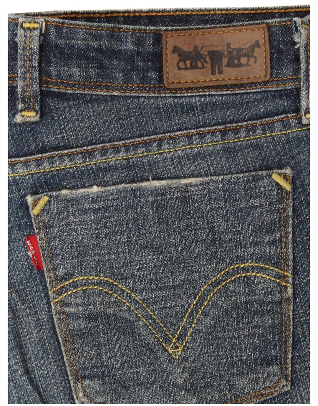Levi's Damen 627 Straight Jeans W30 L27 Blau
