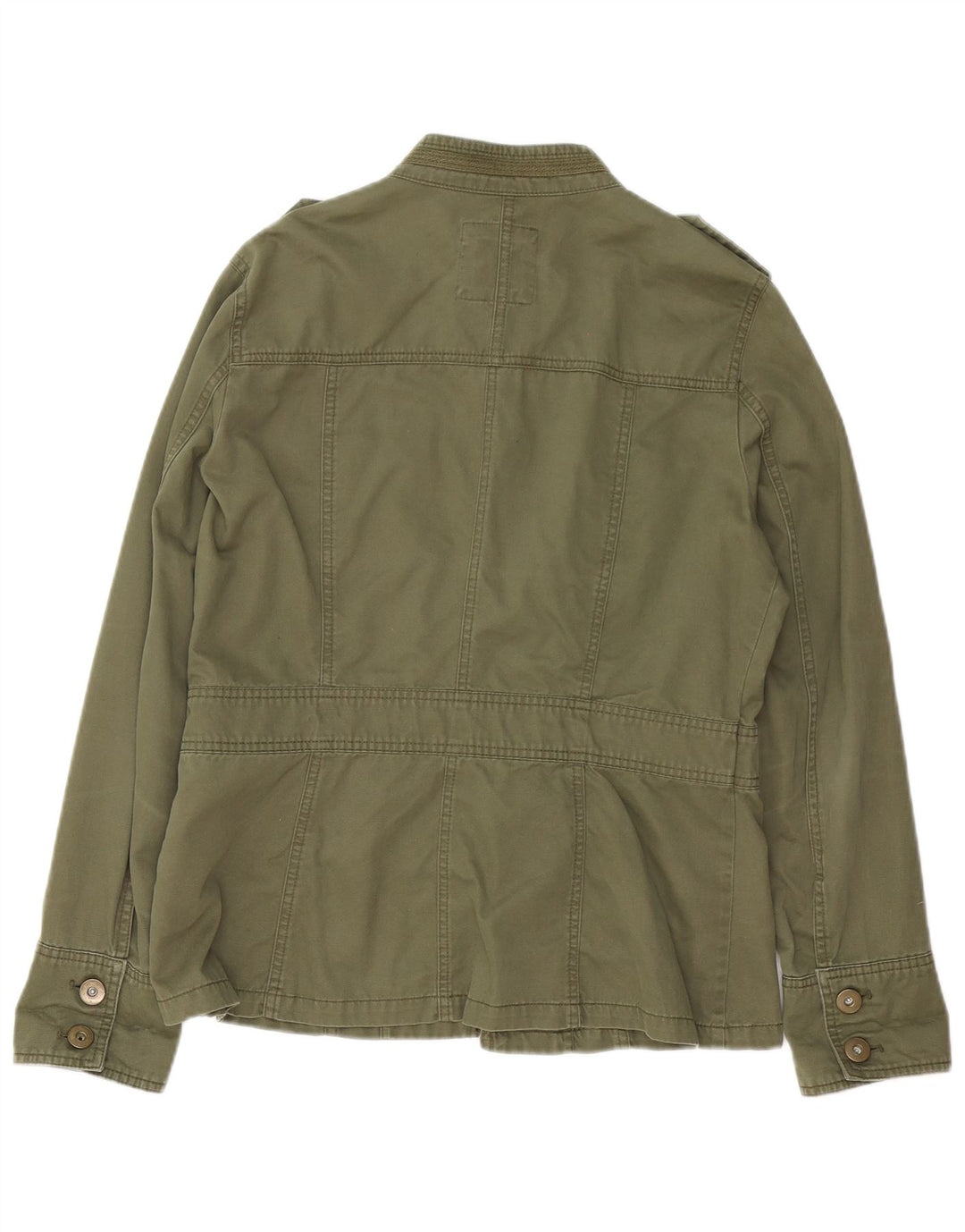 Gap Damen-Militärjacke, UK 14, mittlere Khaki-Baumwolle
