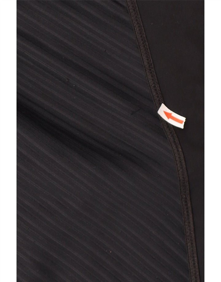 Adidas Herren-Trainingsanzug mit Kapuze, Jacke, groß, aus schwarzem Polyester