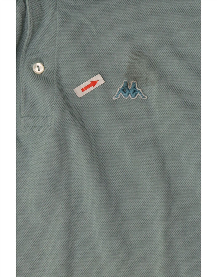 Kappa Herren-Poloshirt aus mittelblauer Baumwolle