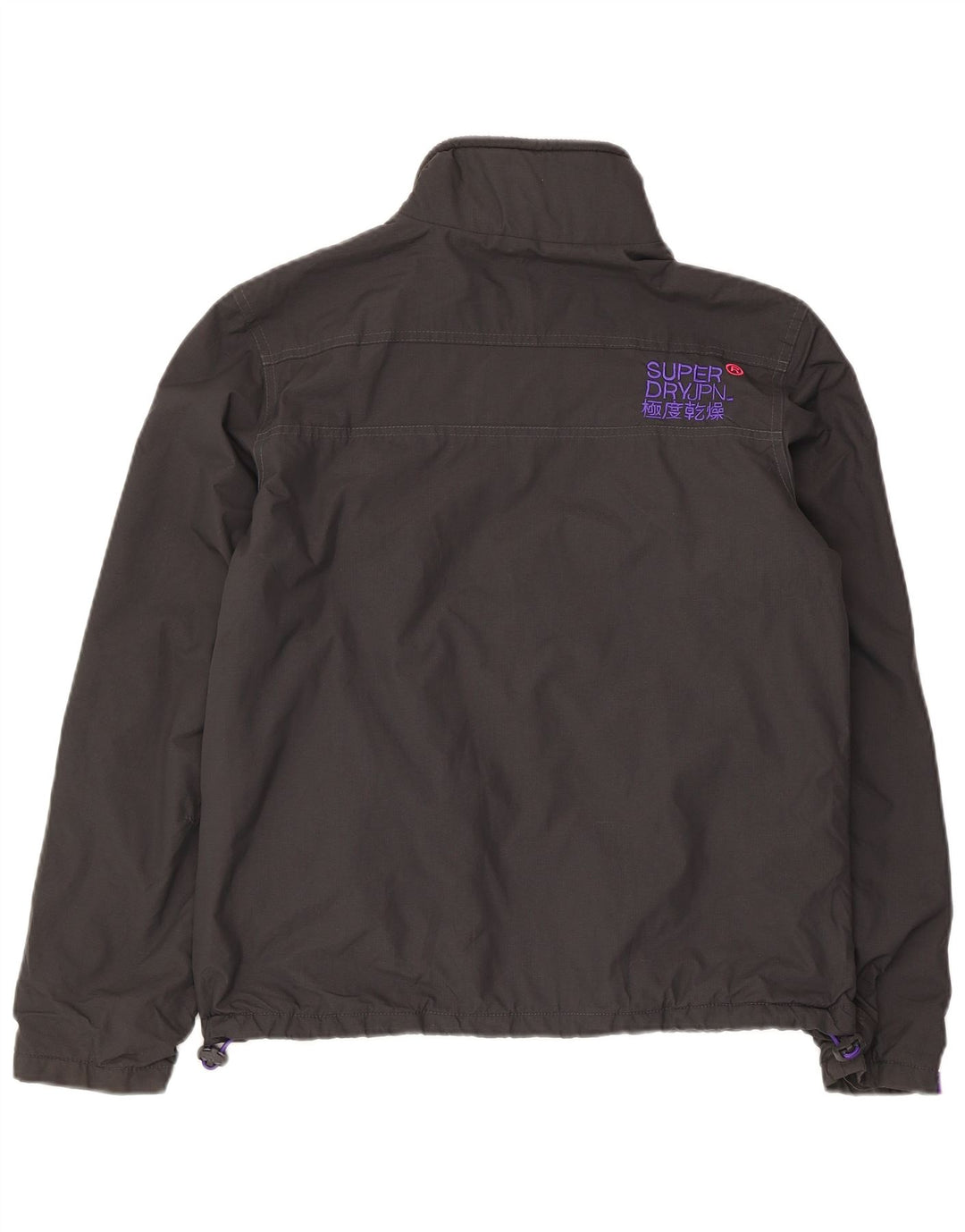 Superdry Damen The Windhiker Graphic Windjacke UK 14 Large Grau