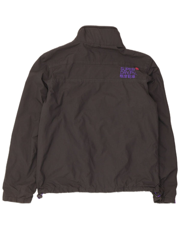 Superdry Damen The Windhiker Graphic Windjacke UK 14 Large Grau