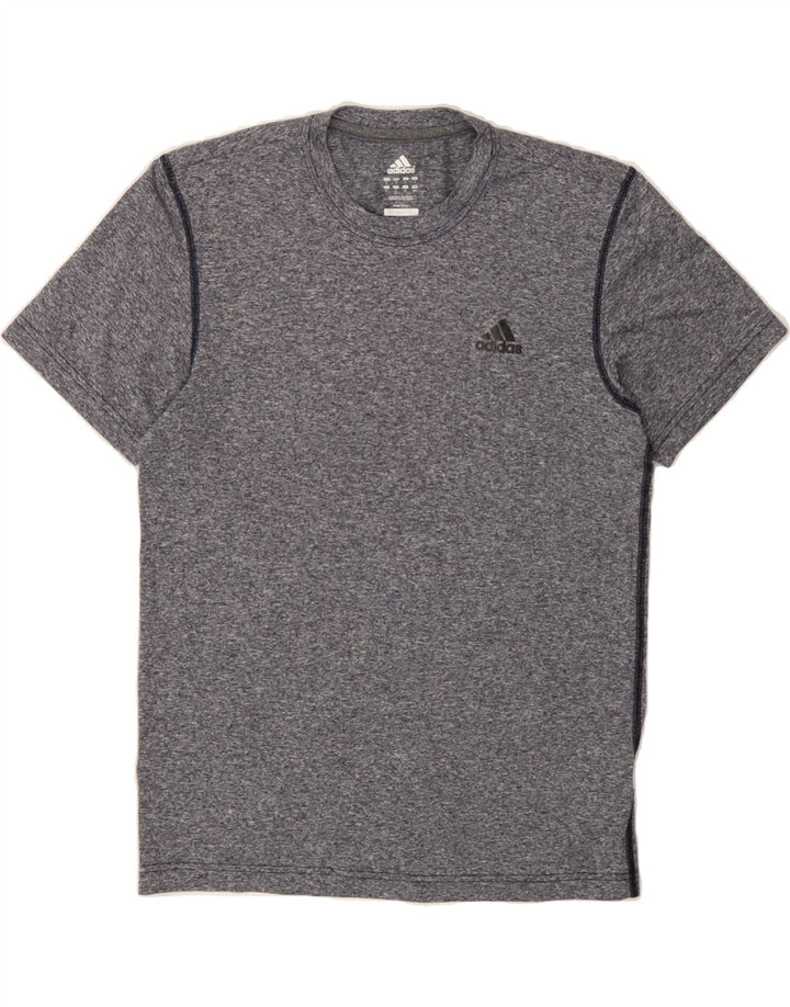 ADIDAS Mens Climalite T-Shirt Top Small Grey Flecked Vintage Adidas and Second-Hand Adidas from Messina Hembry 