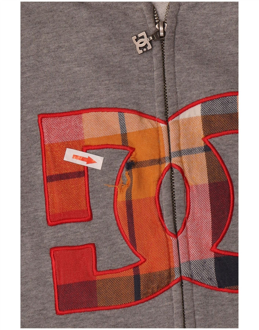 DC Herren Graphic Zip Hoodie Pullover Mittelgrau