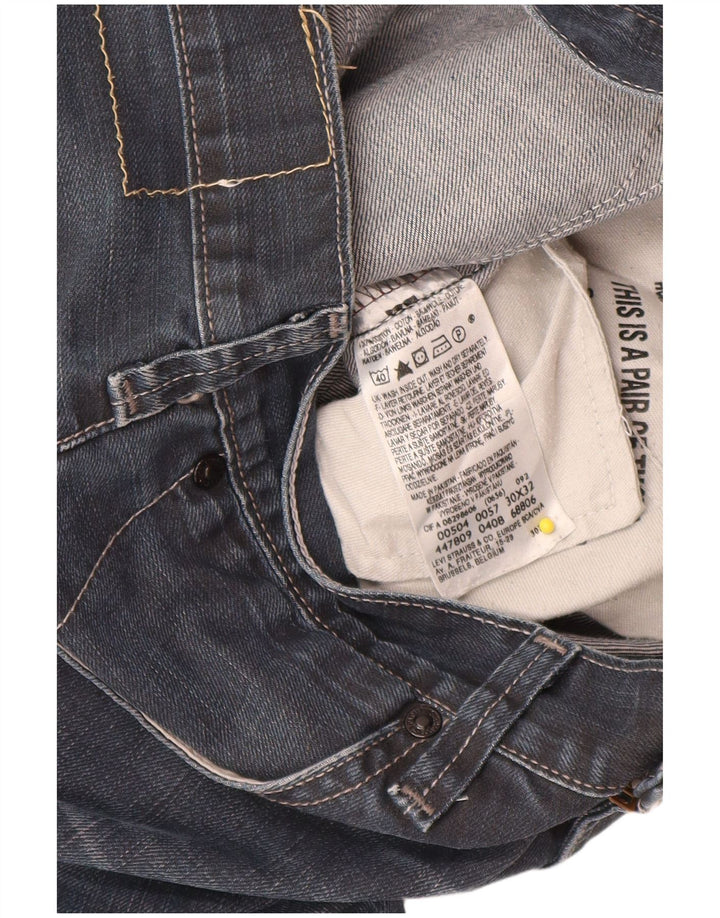 Levi's Herren 504 Straight Jeans W30 L30 Marineblau Baumwolle