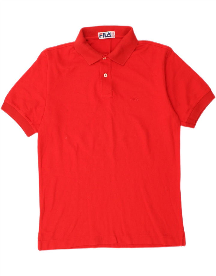 FILA Herren Poloshirt US 34 XS Rote Baumwolle