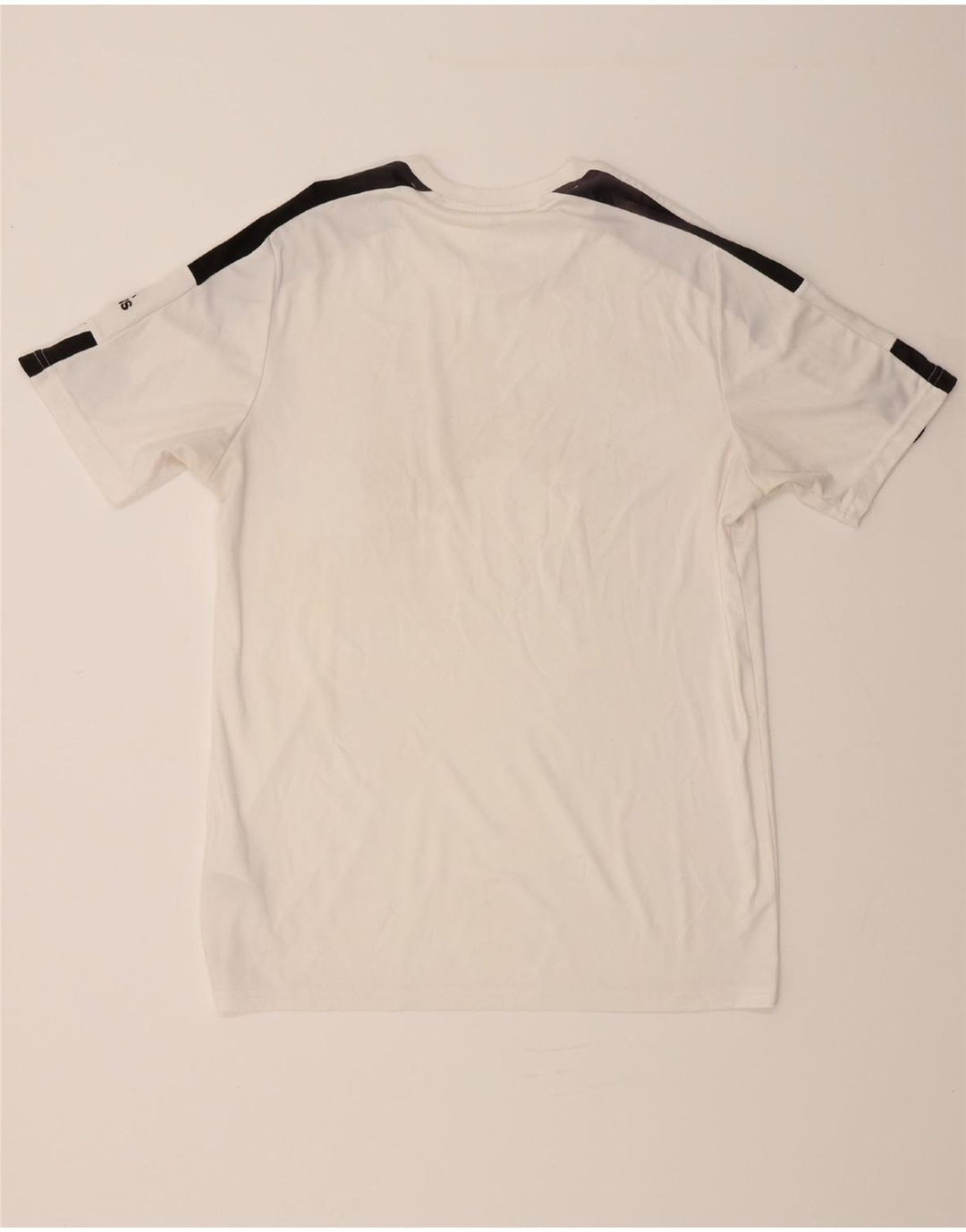 ADIDAS Mens T-Shirt Top Large White Colourblock Polyester Vintage Adidas and Second-Hand Adidas from Messina Hembry 