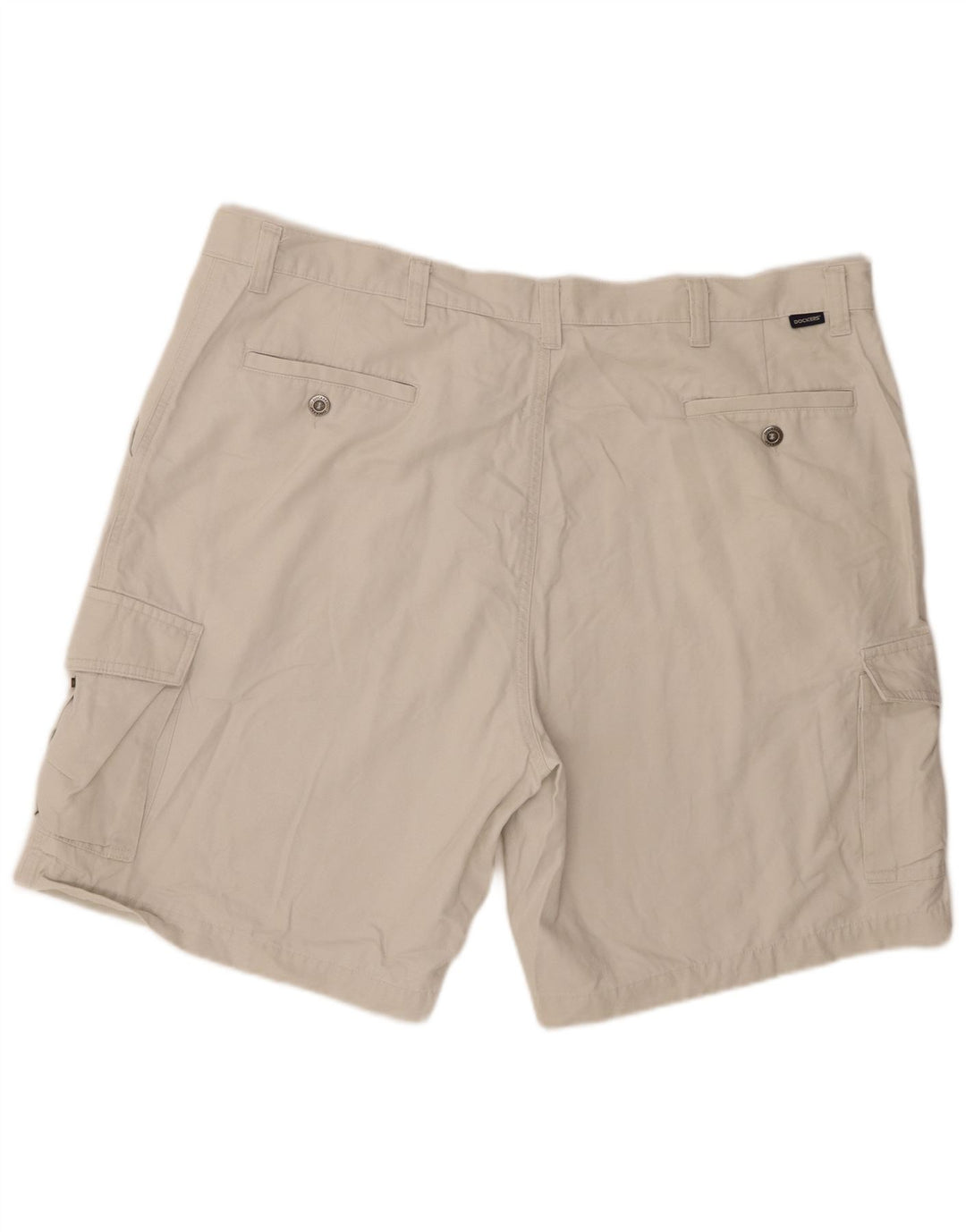 Dockers Herren Khakis Cargo Shorts W42 2XL Beige Baumwolle