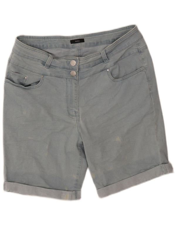 MAX & CO. Damen Jeansshorts UK 14 Large W32 Blaue Baumwolle