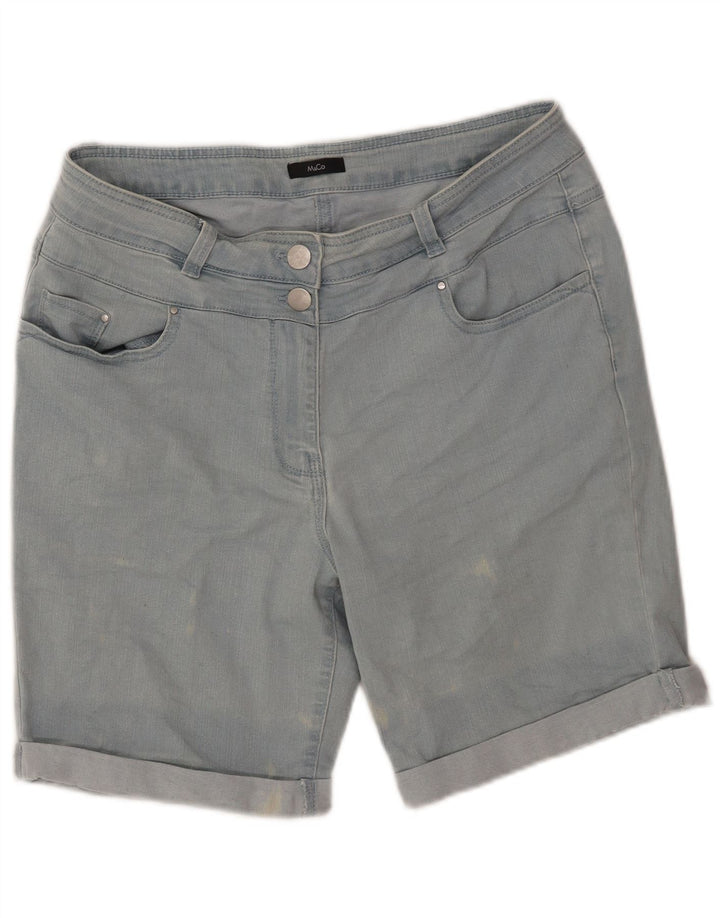 MAX & CO. Damen Jeansshorts UK 14 Large W32 Blaue Baumwolle