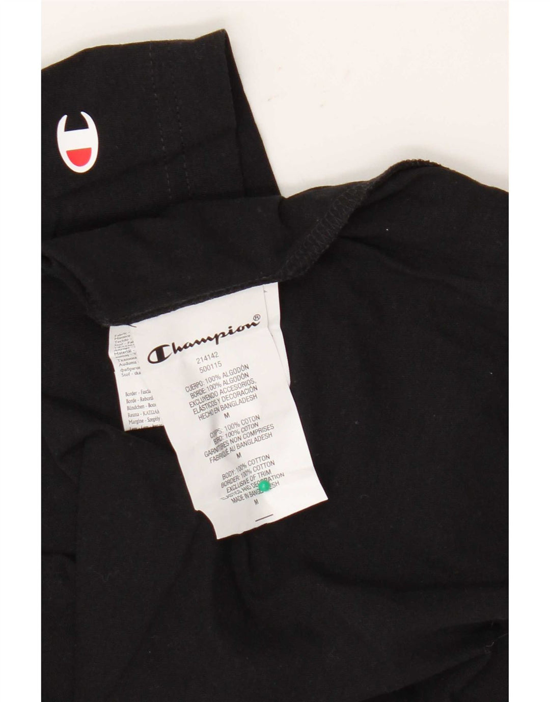 Champion Herren-T-Shirt mit Grafik, mittelschwarze Baumwolle