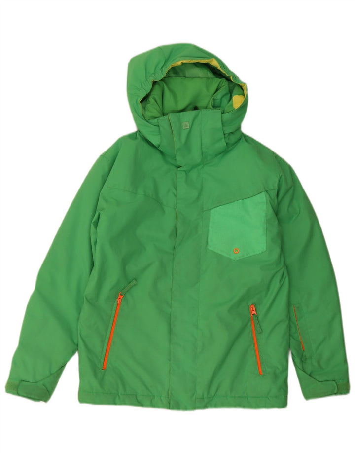 Quiksilver Windjacke für Jungen, 11–12 Jahre, Mittelgrün, Farbblock