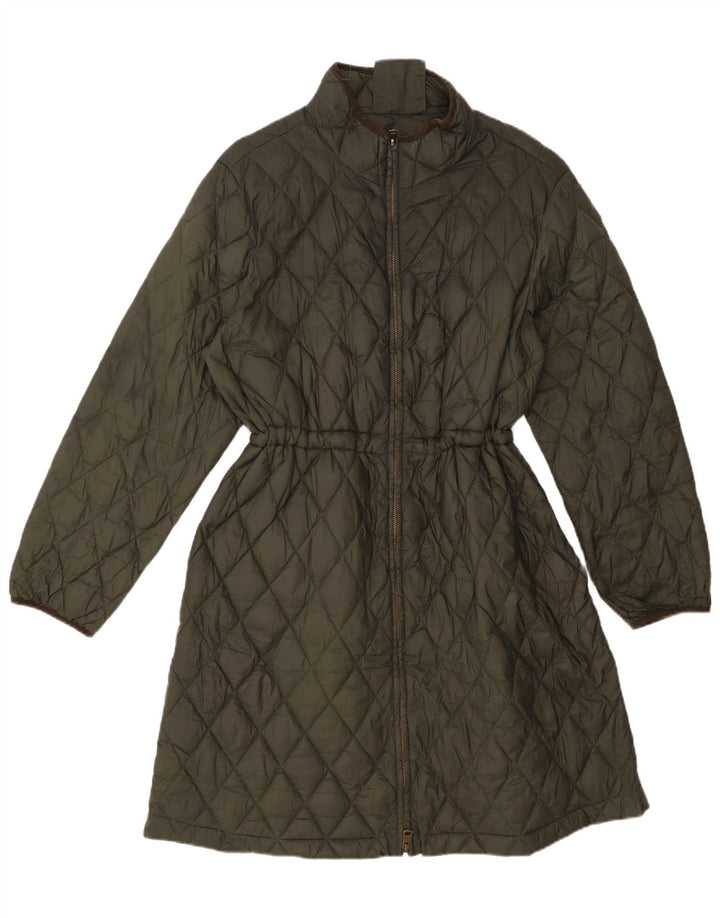 Marks & Spencer Damen Steppmantel, gepolstert, UK 18, XL, Khaki, Polyamid