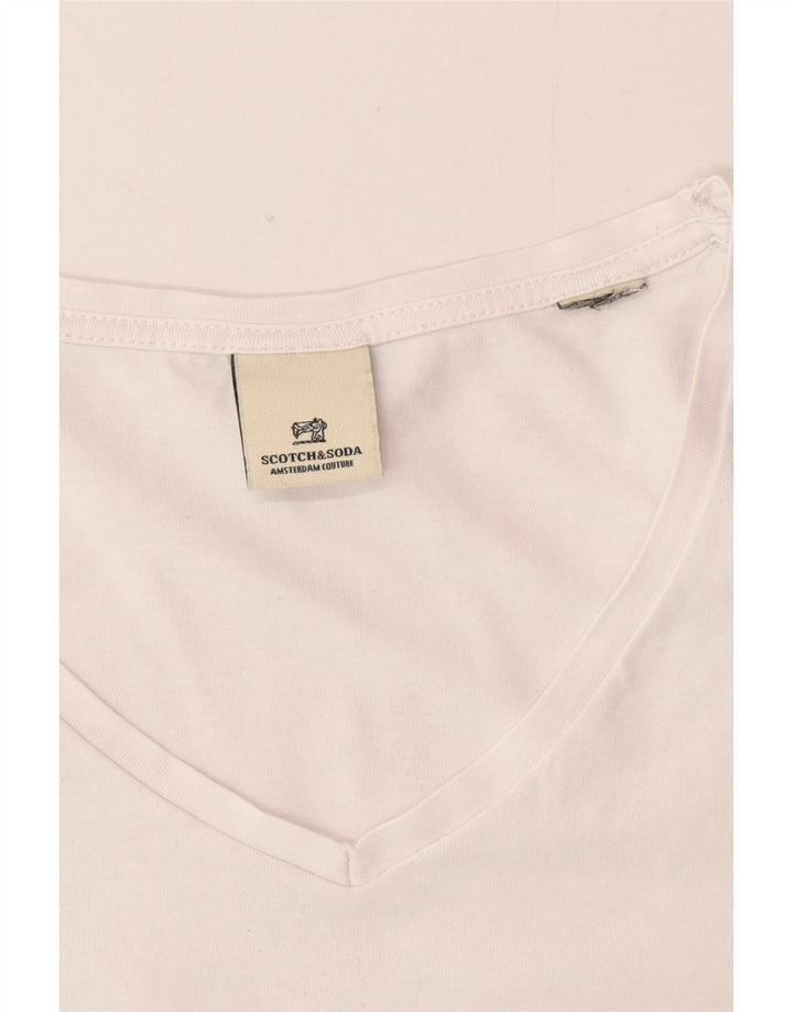 Scotch & Soda Herren T-Shirt Top Large Weiß
