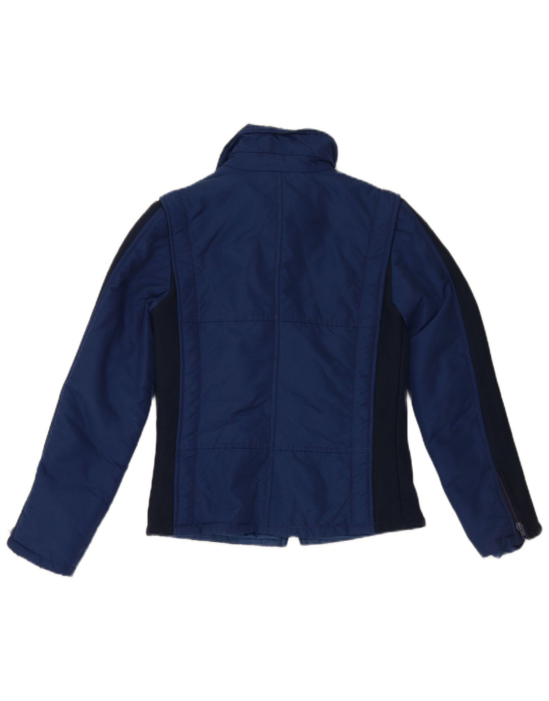 NYLSUISSE Damen-Windbreakerjacke mit Kapuze, EU 38, mittlere marineblaue Viskose