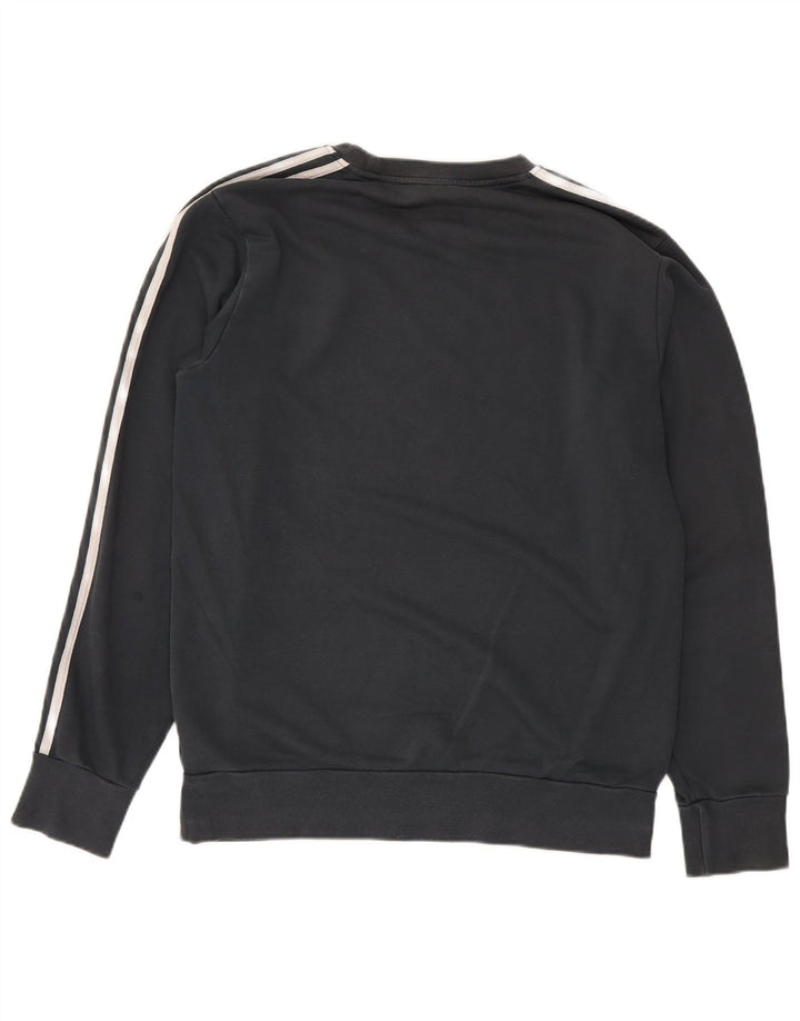 Adidas Herren Real Madrid Sweatshirt Pullover Große graue Baumwolle