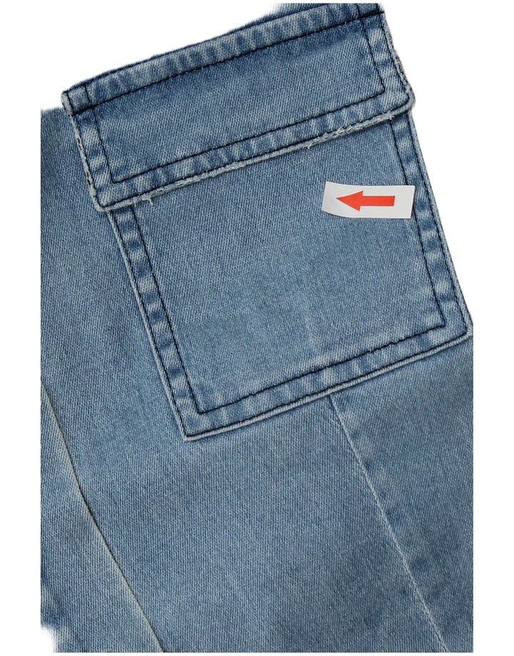 Max Mara Damen Jeanshemd UK 12 Mittelblaue Baumwolle