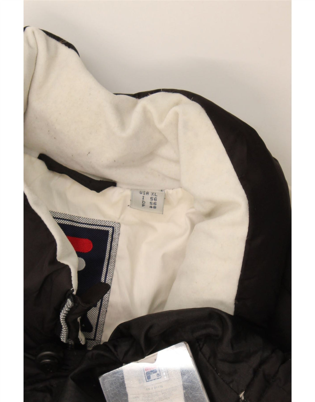 Fila Herren Wattierte Weste IT 56 XL Schwarz Colourblock Polyester