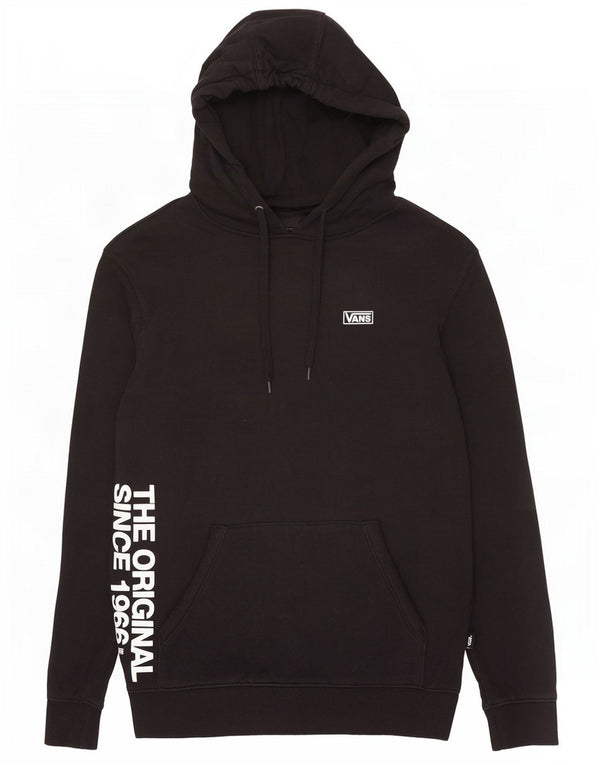 Vans Mens Graphic Hoodie Jumper XS Black Cotton