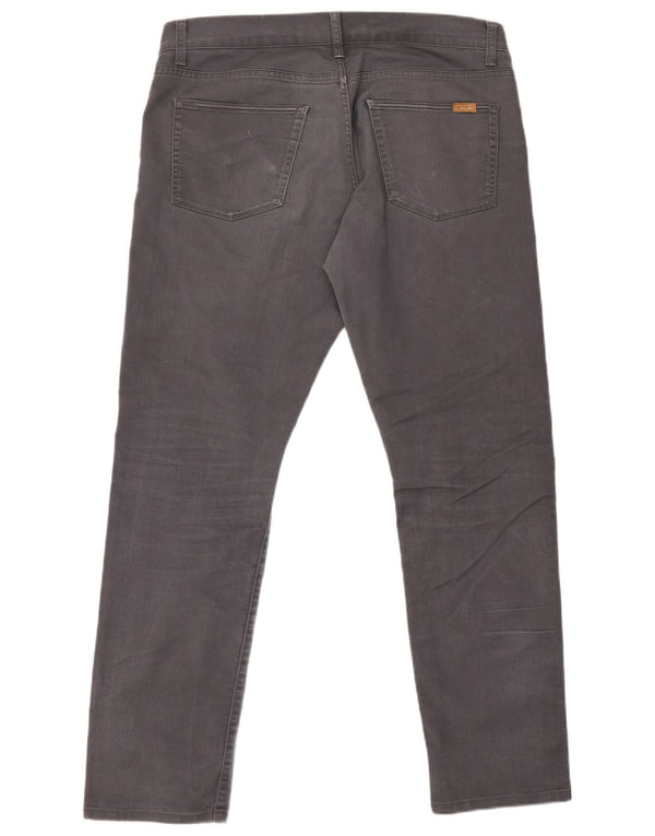 Carhartt Herren Slim Fit Straight Jeans W36 L32 Graue Baumwolle