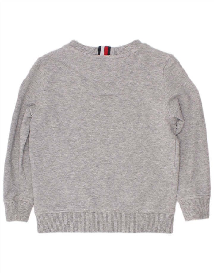 Tommy Hilfiger Grafik-Sweatshirt für Jungen, 3–4 Jahre, Grau, Farbblock