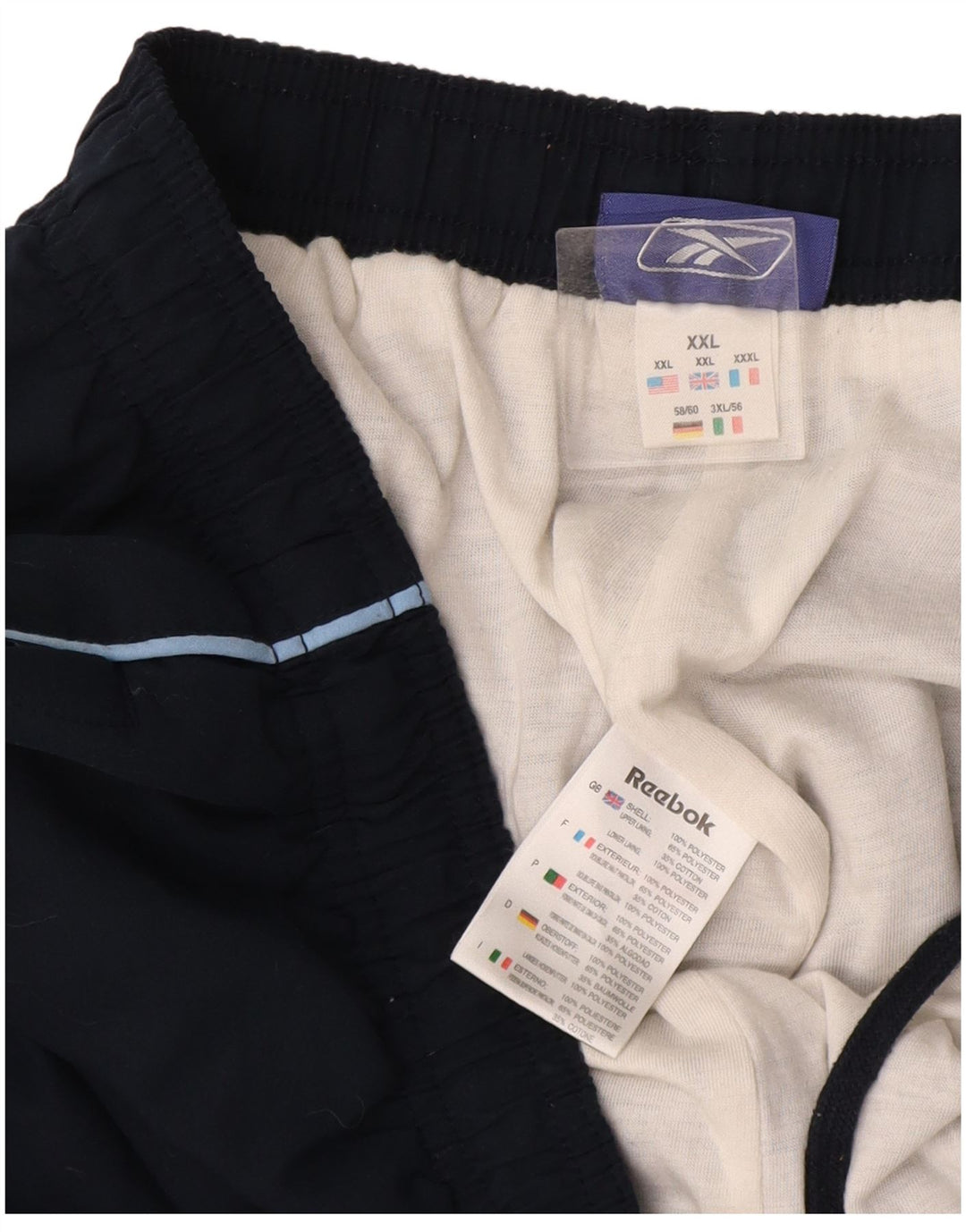 Reebok Herren Trainingshose Jogger 2XL Marineblau Polyester