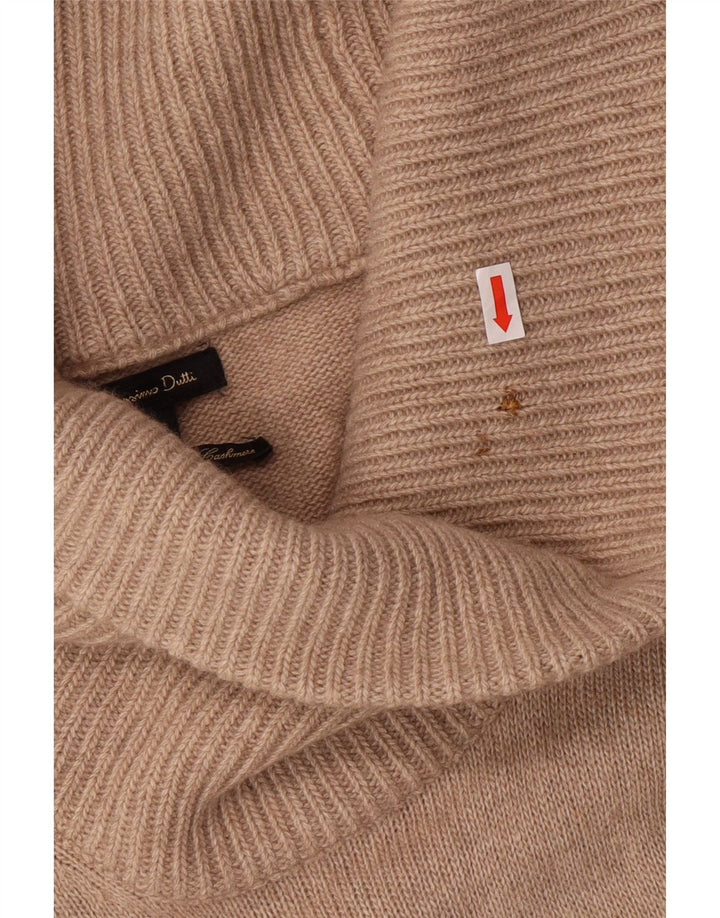 MASSIMO DUTTI Womens Jumper Dress UK 10 Small Beige