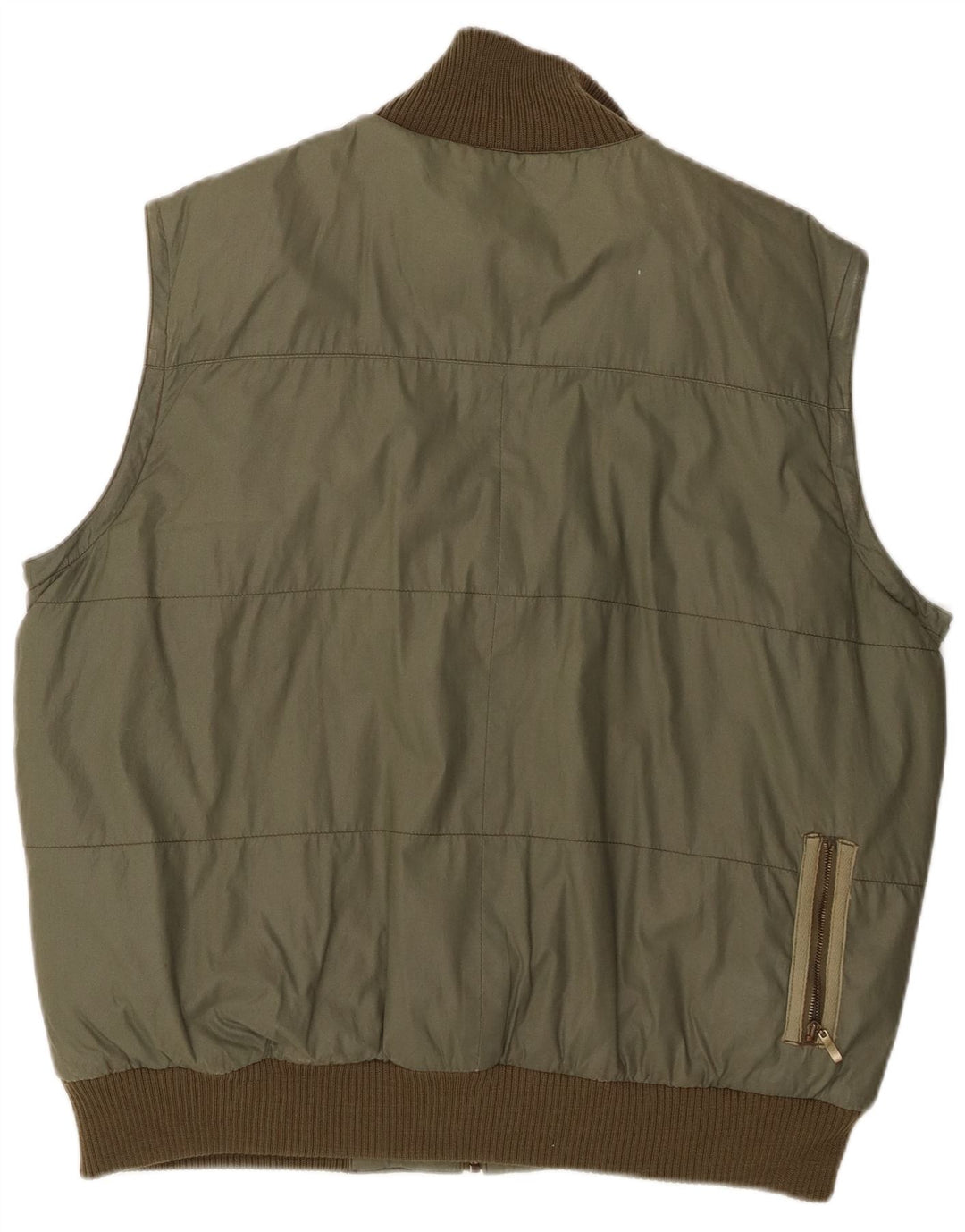 Levi's Herren Wattierte Weste UK 40 Large Grün Baumwolle