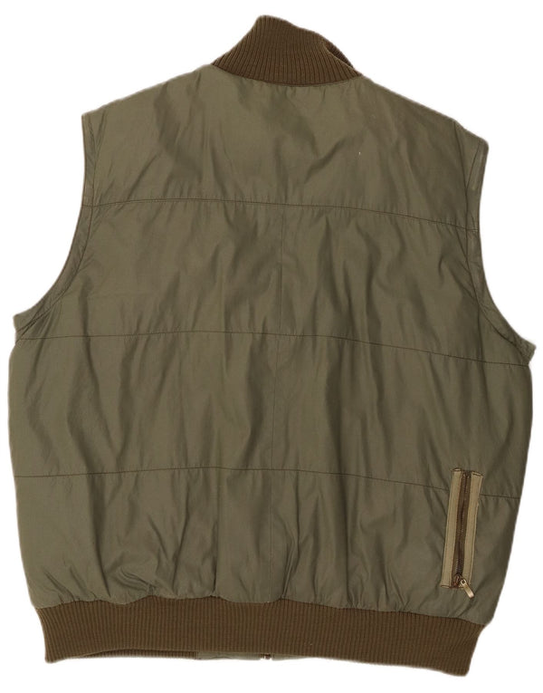Levi's Herren Wattierte Weste UK 40 Large Grün Baumwolle