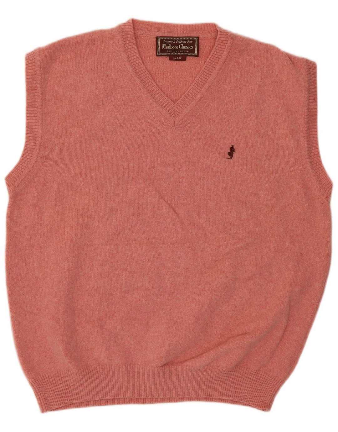 Marlboro Classics Herren-Tanktop, groß, aus rosafarbener Wolle